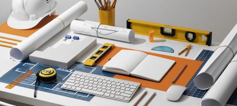 high-angle-measuring-tools-desk-still-life
